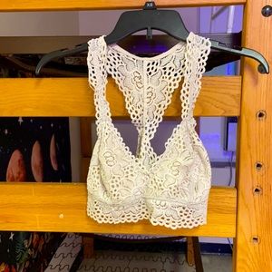 white bralette size L